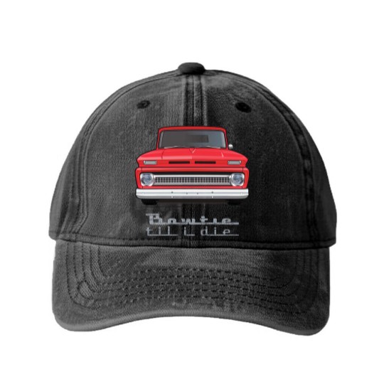 Discover red front 64 65 66 - C 10 - Washed Denim Baseball Caps
