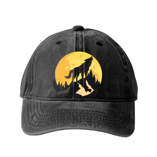 Discover wolf - Wolf - Washed Denim Baseball Caps