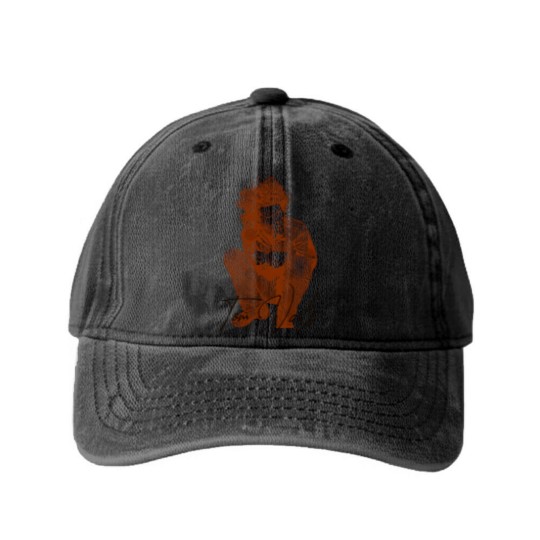 Discover Young Tom Waits - Tom Waits - Washed Denim Baseball Caps