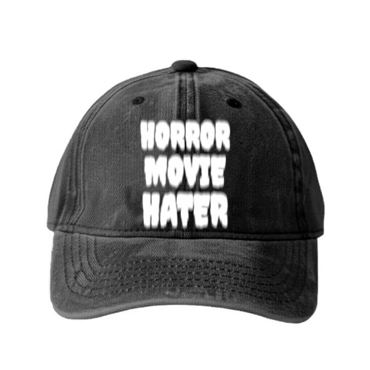 Discover Horror Movie Hater Washed Denim Baseball Caps
