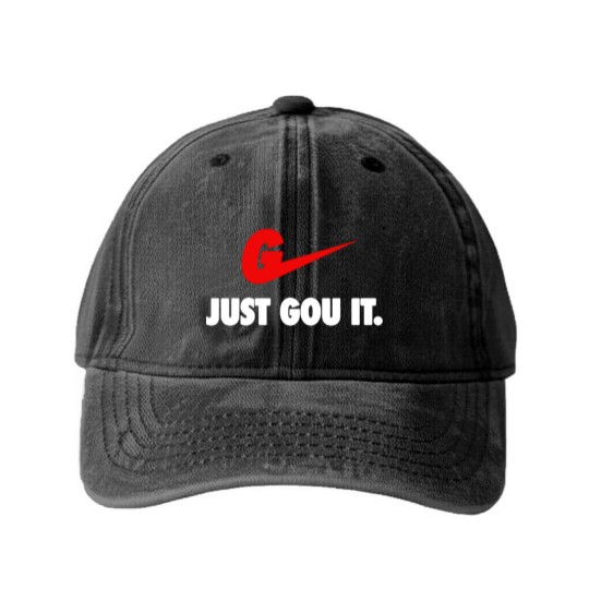 Discover JUST GOU IT Washed Denim Baseball Caps