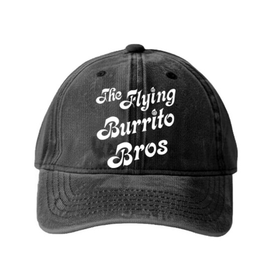 Discover The Flying Burrito Brothers Washed Denim Baseball Caps