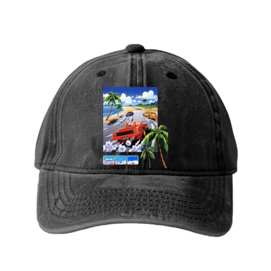 Discover Outrun cover - Outrun - Washed Denim Baseball Caps