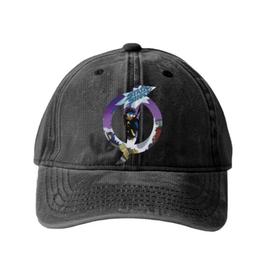 Discover Static Shock Logo - Static Shock - Washed Denim Baseball Caps