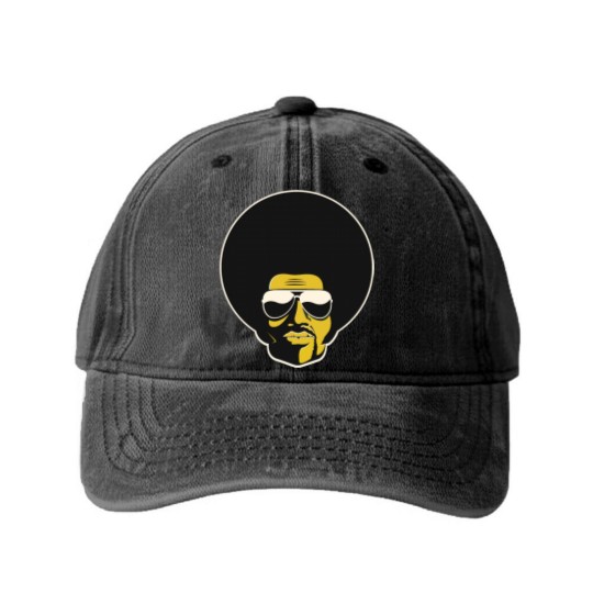 Discover Black Man, Afro, Retro, Legend, African American Washed Denim Baseball Caps