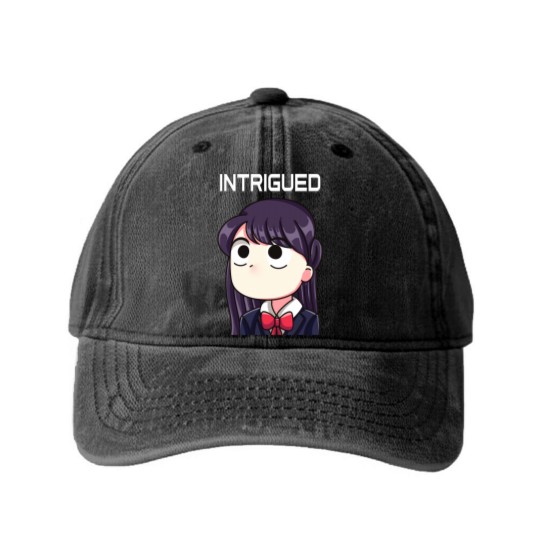 Discover Komi Can't Communicate - intrigued - Komi Cant Communicate - Washed Denim Baseball Caps