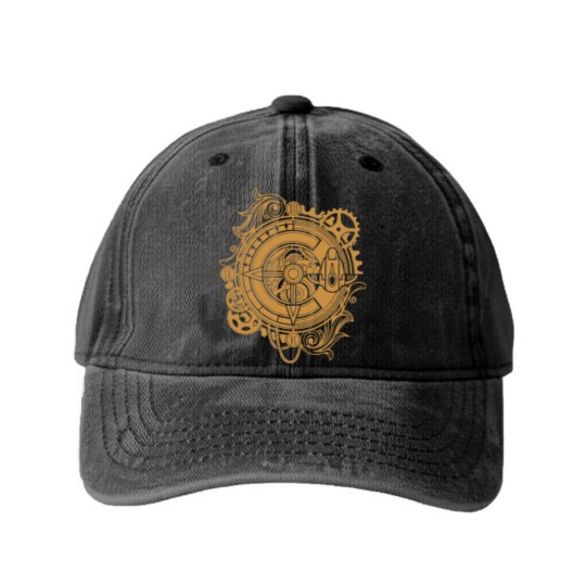 Discover Chrono Trigger Clock Epoch - Chrono Trigger - Washed Denim Baseball Caps