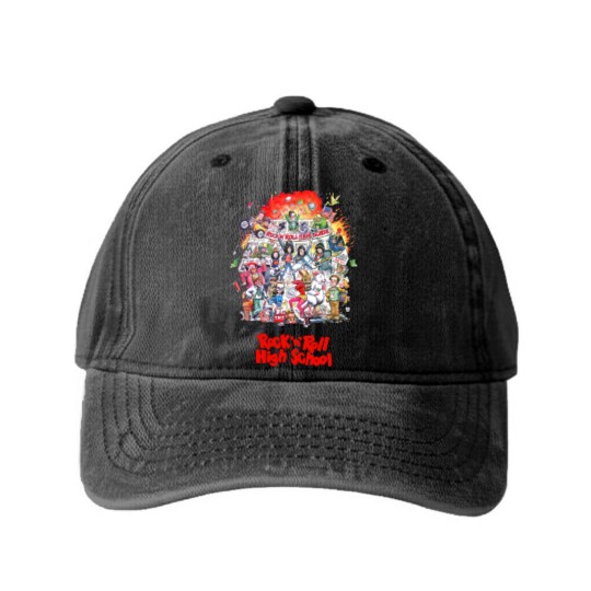 Discover Rock 'n' Roll High School - Punk - Washed Denim Baseball Caps