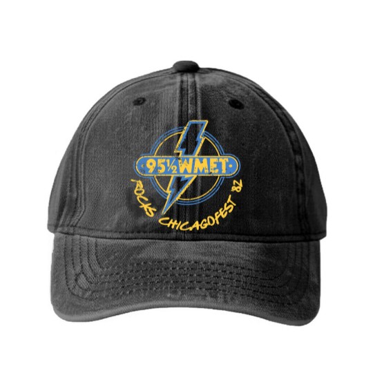 Discover Chicagofest WMET - Chicago - Washed Denim Baseball Caps