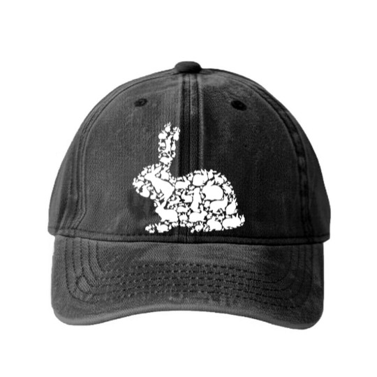 Discover Love rabbit kid Washed Denim Baseball Caps Washed Denim Baseball Caps