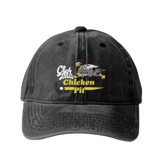 Discover Clyde Forkles Chicken Pit Gift Washed Denim Baseball Caps