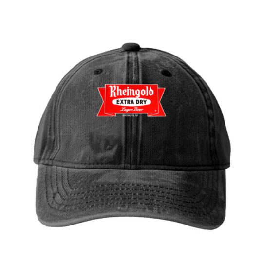 Discover Rheingold Beer - Beer - Washed Denim Baseball Caps
