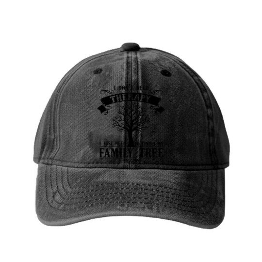 Discover Genealogy My Family Tree Washed Denim Baseball Caps Washed Denim Baseball Caps