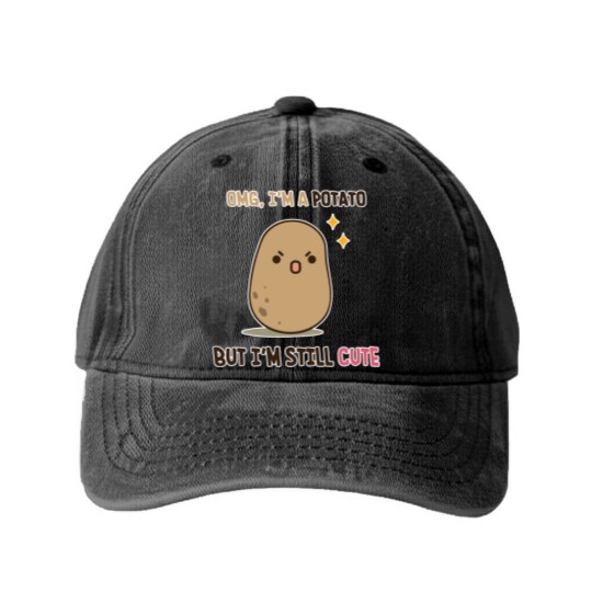 Discover Cute potato is cute - Potato - Washed Denim Baseball Caps