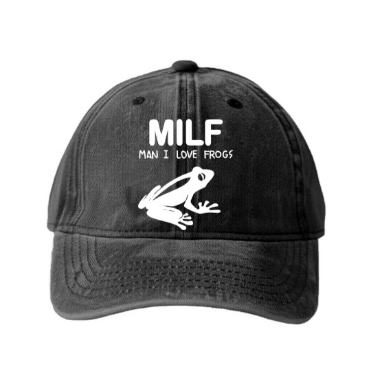 Discover man i love frogs - Man I Love Frogs - Washed Denim Baseball Caps