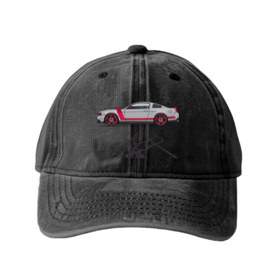Discover Burning Out Marks-Silver - 2012 Boss 302 - Washed Denim Baseball Caps