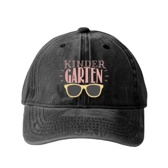 Discover Back to School Washed Denim Baseball Caps