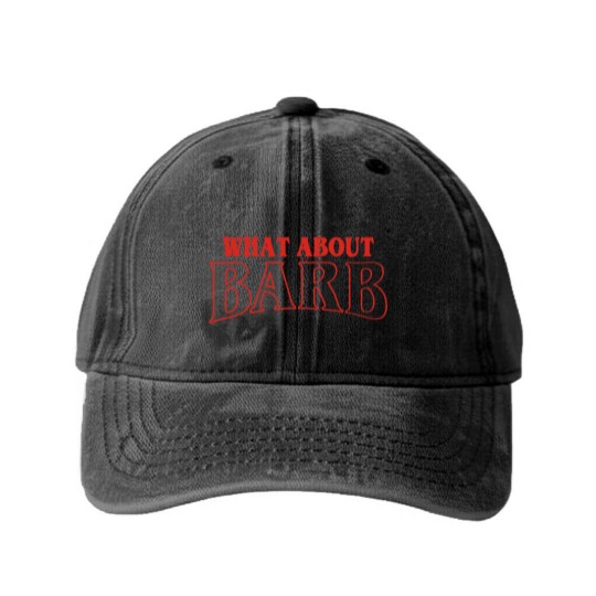 Discover What About Barb Washed Denim Baseball Caps