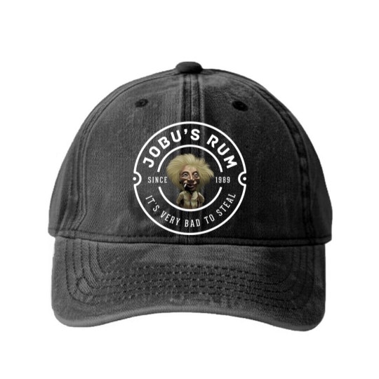Discover Jobu's Rum "It's very bad to steal" - since 1989 - Jobu - Washed Denim Baseball Caps