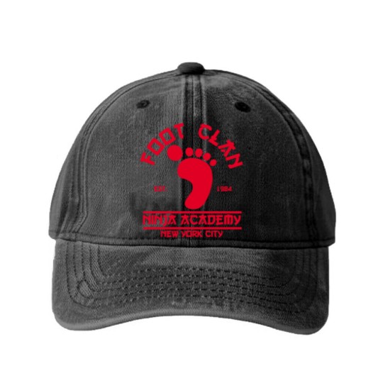 Discover Foot Clan - Cartoons - Washed Denim Baseball Caps
