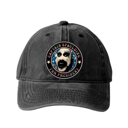 Discover Captain Spaulding For President Washed Denim Baseball Caps Washed Denim Baseball Caps