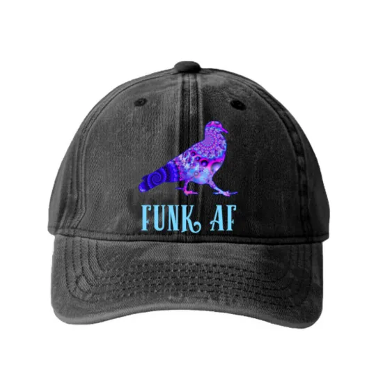 Discover Pigeons Playing Ping Pong Funk AF PPPP Washed Denim Baseball Caps