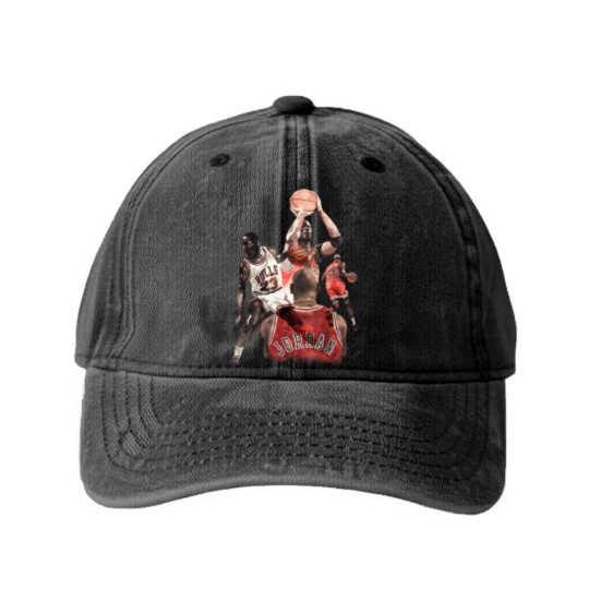 Discover MJ 23 - Michael Jordan Chicago - Washed Denim Baseball Caps