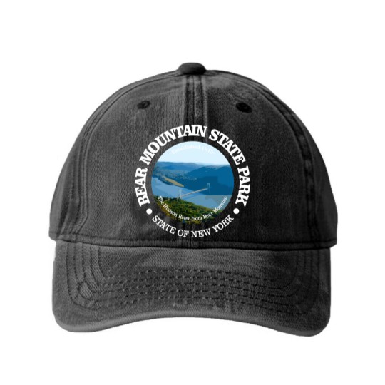 Discover Bear Mountain SP - Bear Mountain State Park - Washed Denim Baseball Caps