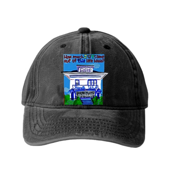 Discover The Motown House - Record Label - Washed Denim Baseball Caps