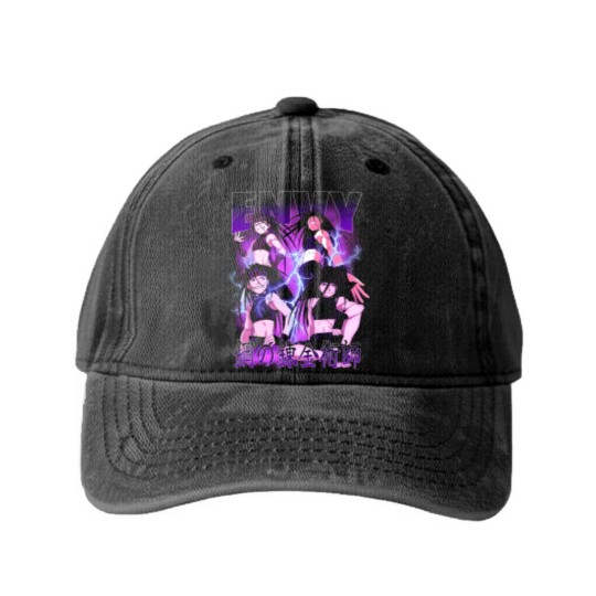 Discover Fullmetal Alchemist Washed Denim Baseball Caps, Envy FMA Washed Denim Baseball Caps, Homonculus Washed Denim Baseball Caps, FMAB, Edward Elric, Roy Mustang