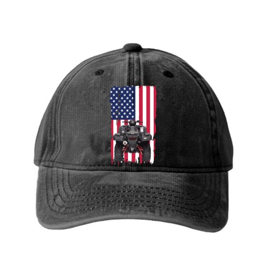 Discover ATV Washed Denim Baseball Caps