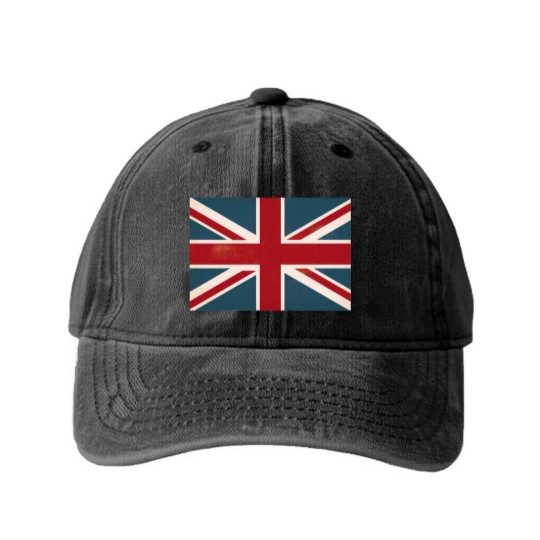 Discover VINTAGE UNION JACK BRITISH FLAG Washed Denim Baseball Caps