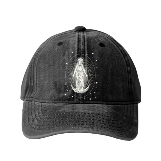Discover Assumption of Mary Washed Denim Baseball Caps Washed Denim Baseball Caps
