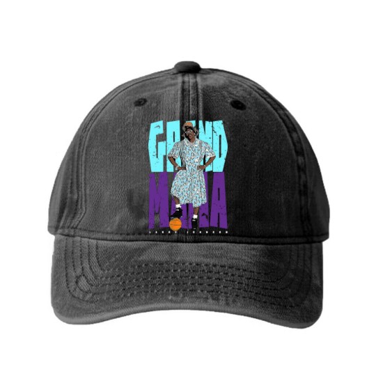 Discover Grandmama - Larry Johnson - Washed Denim Baseball Caps