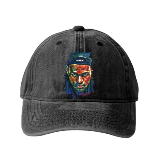 Discover LeBron James Washed Denim Baseball Caps