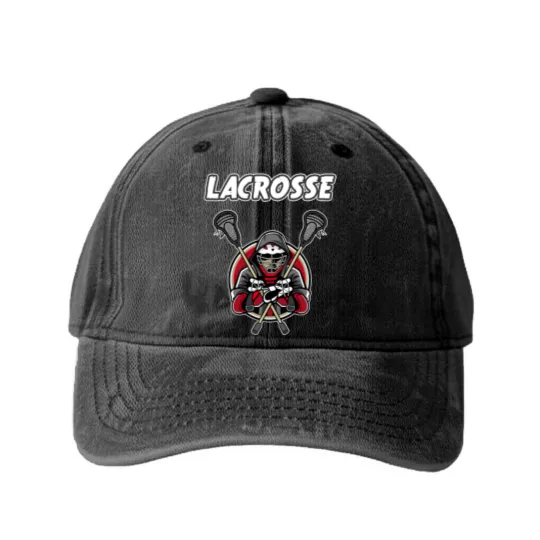 Discover lacrosse athlete la crosse gift Washed Denim Baseball Caps