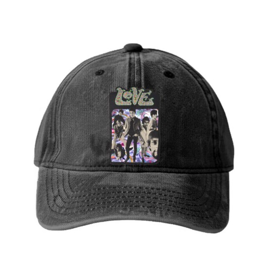Discover Arthur Lee & Love Psychedelic - Love - Washed Denim Baseball Caps