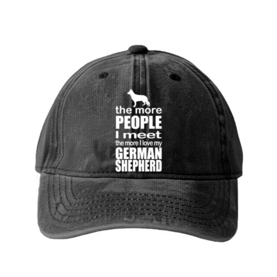 Discover German shepherd Dogs t Funky Jokes Washed Denim Baseball Caps