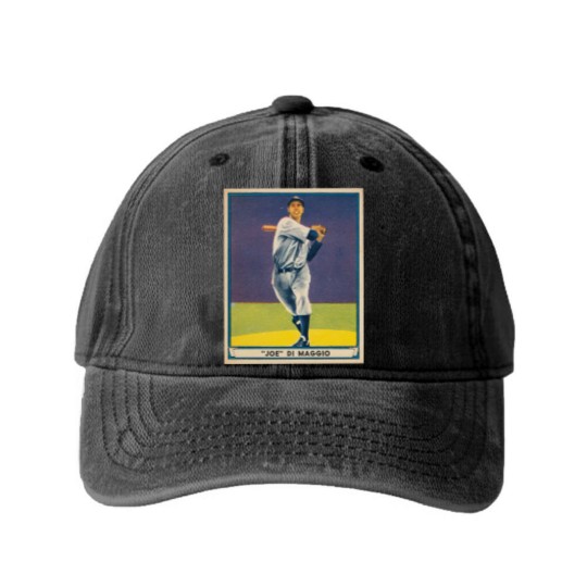 Discover Joe DiMaggio 1941 Play Ball - Joe Dimaggio - Washed Denim Baseball Caps