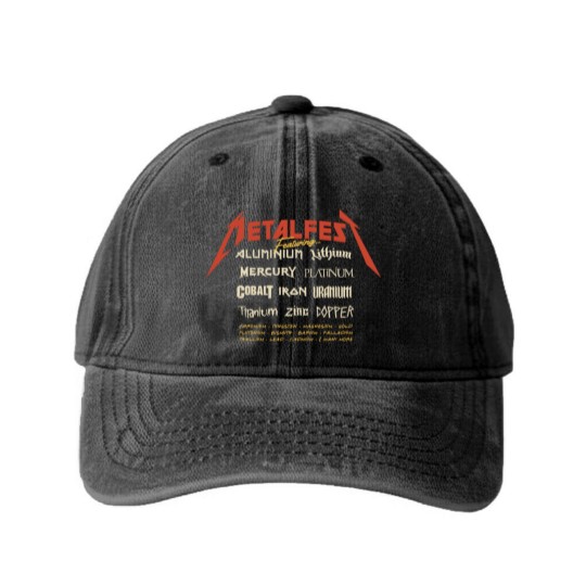 Discover metal fest Washed Denim Baseball Caps