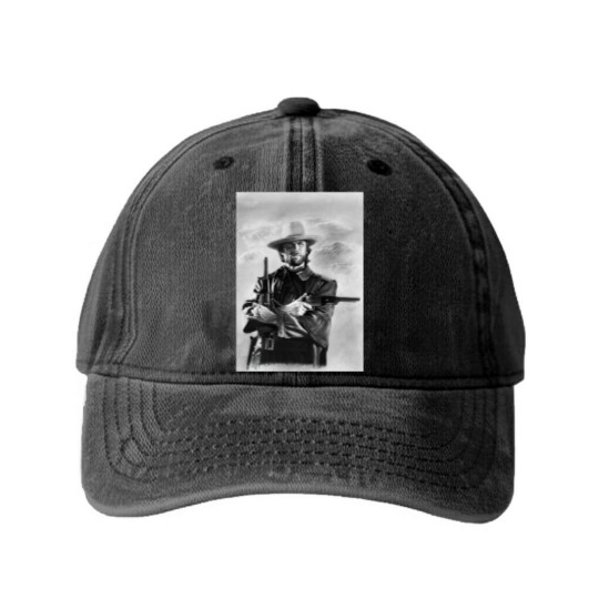 Discover Clint Eastwood - The Outlaw Josey Wales - Clint Eastwood - Washed Denim Baseball Caps