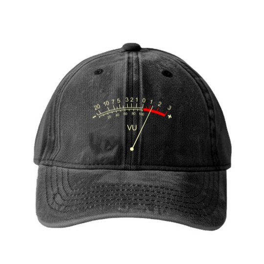 Discover VU Meter Analog Vintage - Vu Meter - Washed Denim Baseball Caps