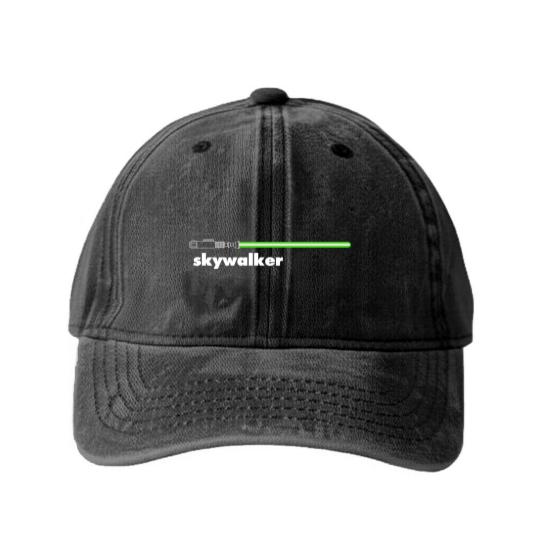 Discover Skywalker Green Washed Denim Baseball Caps