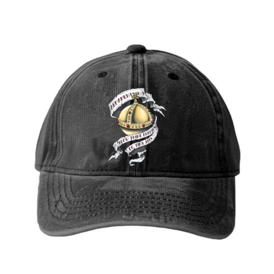 Discover The Holy Hand Grenade Washed Denim Baseball Caps Washed Denim Baseball Caps