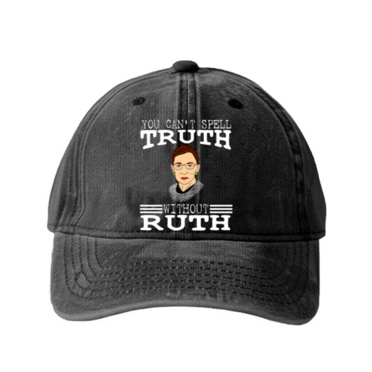Discover Notorious RBG Washed Denim Baseball Caps Ruth Ginsburg Court Washed Denim Baseball Caps