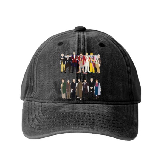 Discover All the Doctors - Doctor Who - Washed Denim Baseball Caps