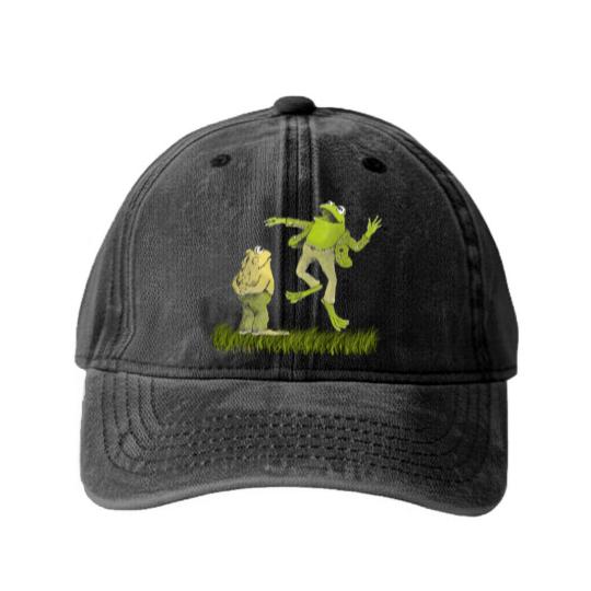 Discover Frog and toad are friends Washed Denim Baseball Caps
