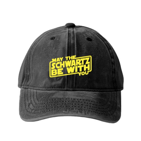 Discover May The Schwartz Be With You - Spaceballs - Washed Denim Baseball Caps
