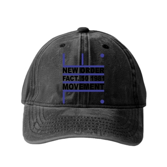 Discover New Order - Movement Washed Denim Baseball Caps