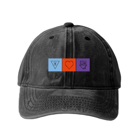 Discover The Neighbourhood Love Washed Denim Baseball Caps